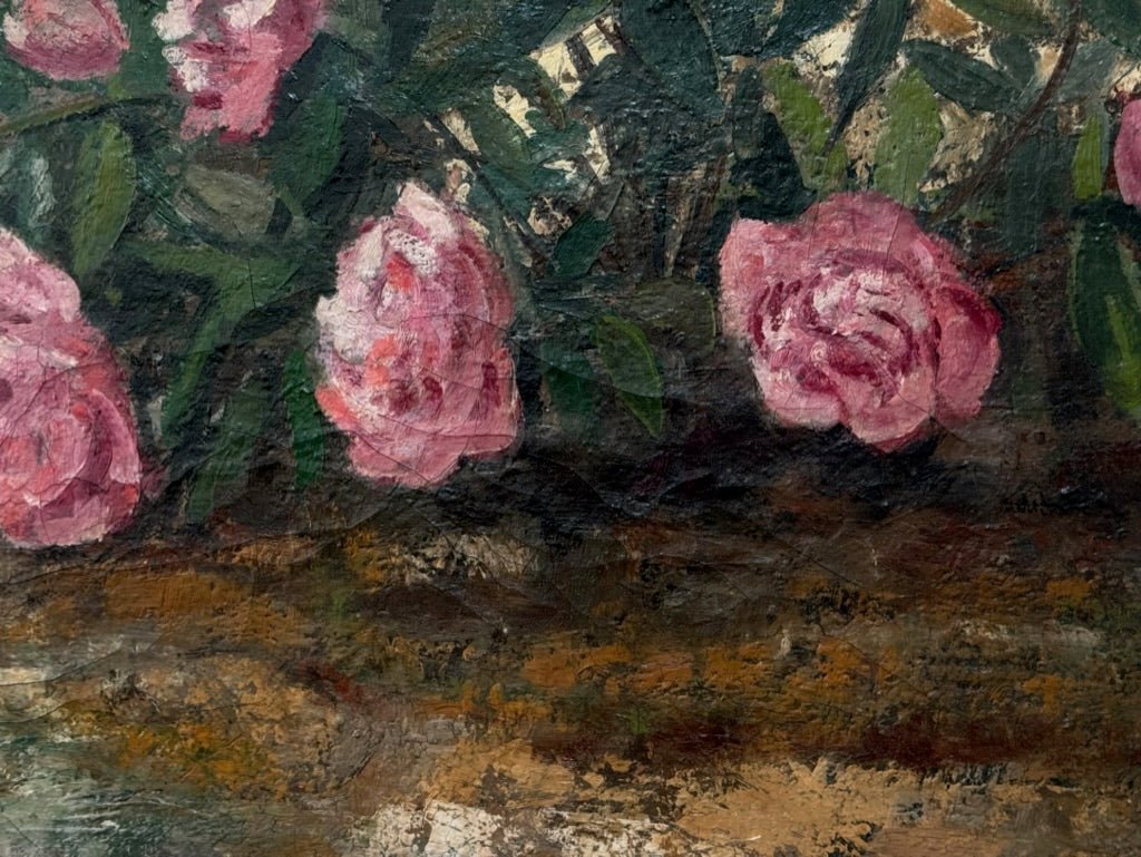 Oil on Canvas, Peonies by Cosson (1878 - 1956) - Helen Storey Antiques