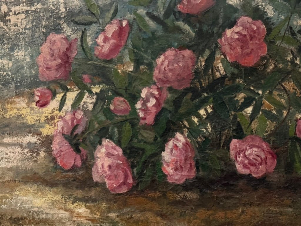 Oil on Canvas, Peonies by Cosson (1878 - 1956) - Helen Storey Antiques