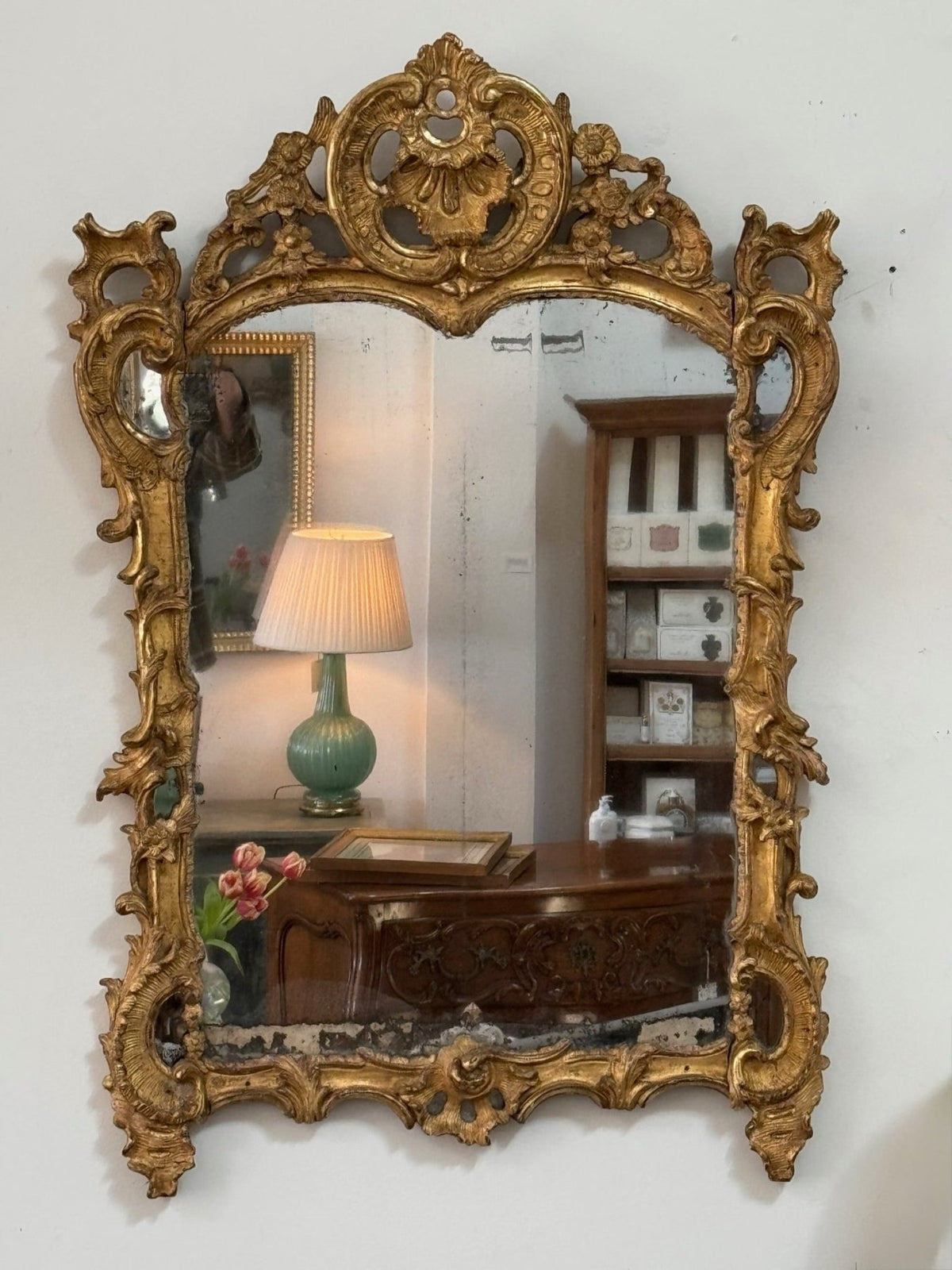 Outstanding Louis XV Mirror, c. 1750 - Helen Storey Antiques