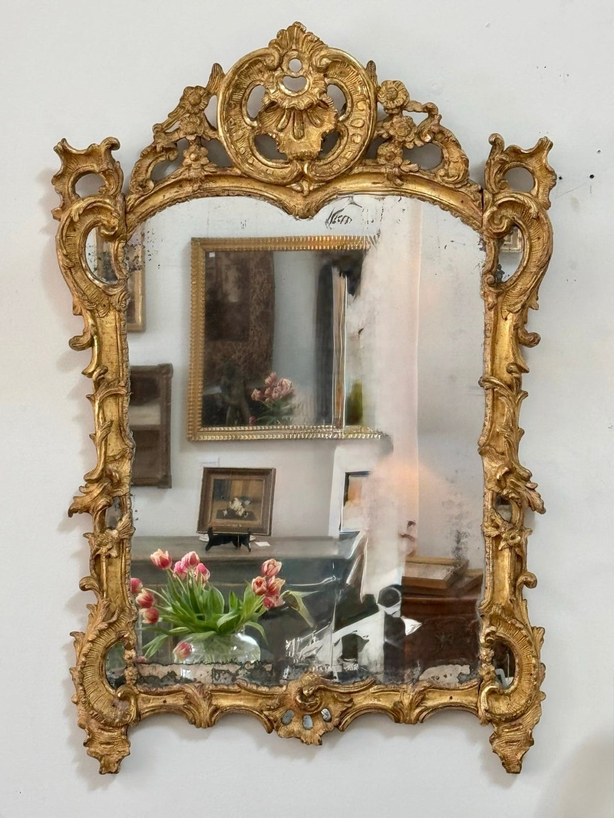 Outstanding Louis XV Mirror, c. 1750 - Helen Storey Antiques