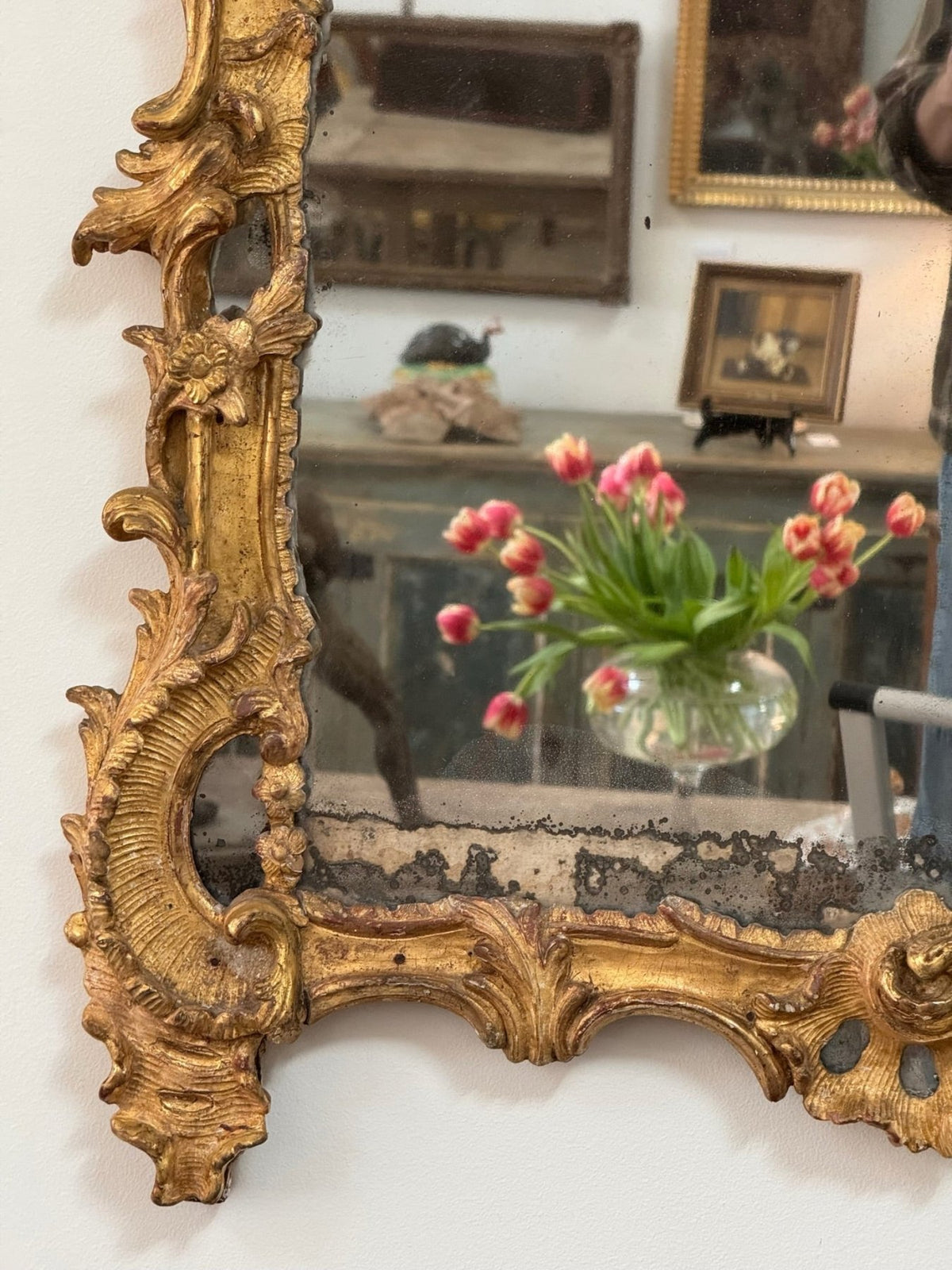 Outstanding Louis XV Mirror, c. 1750 - Helen Storey Antiques