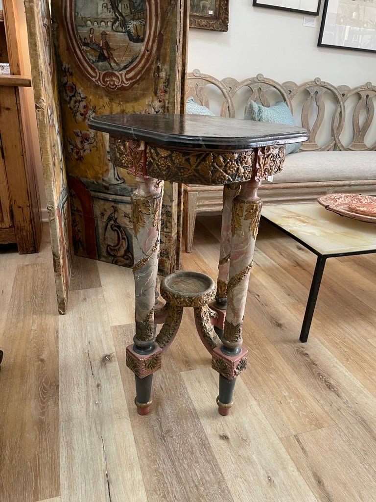 Painted and Carved Occasional Table - Helen Storey Antiques