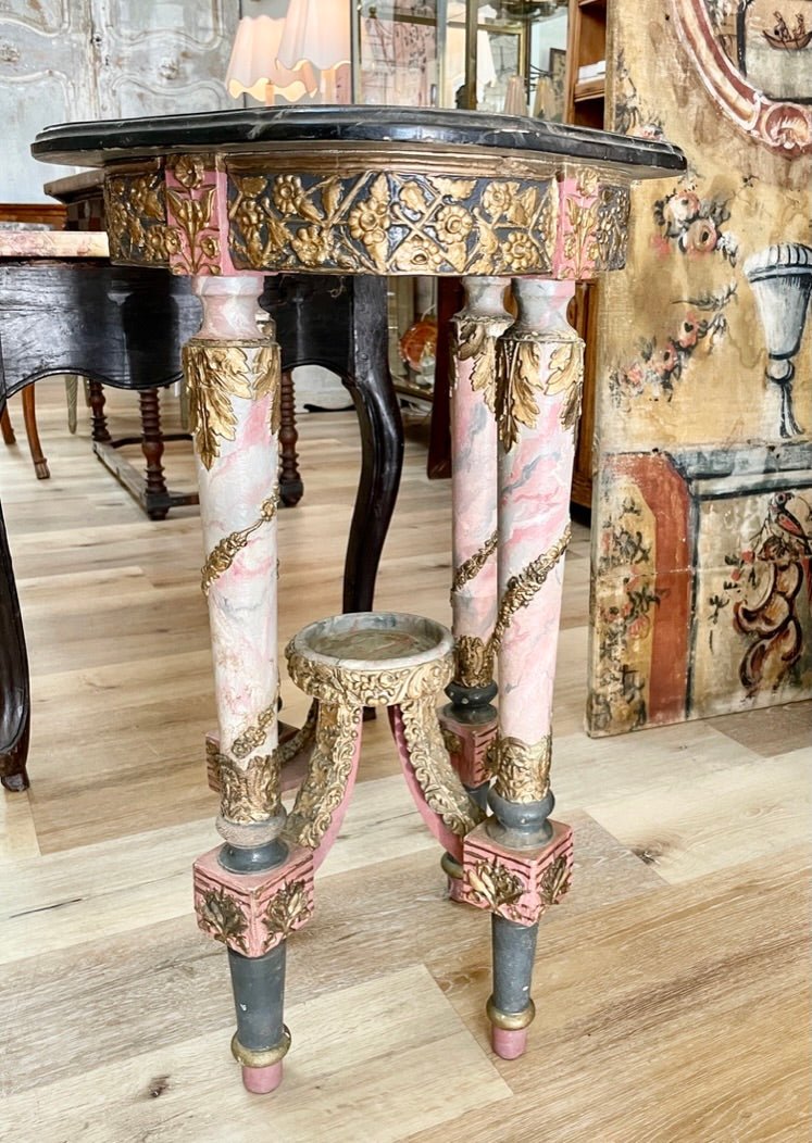 Painted and Carved Occasional Table - Helen Storey Antiques