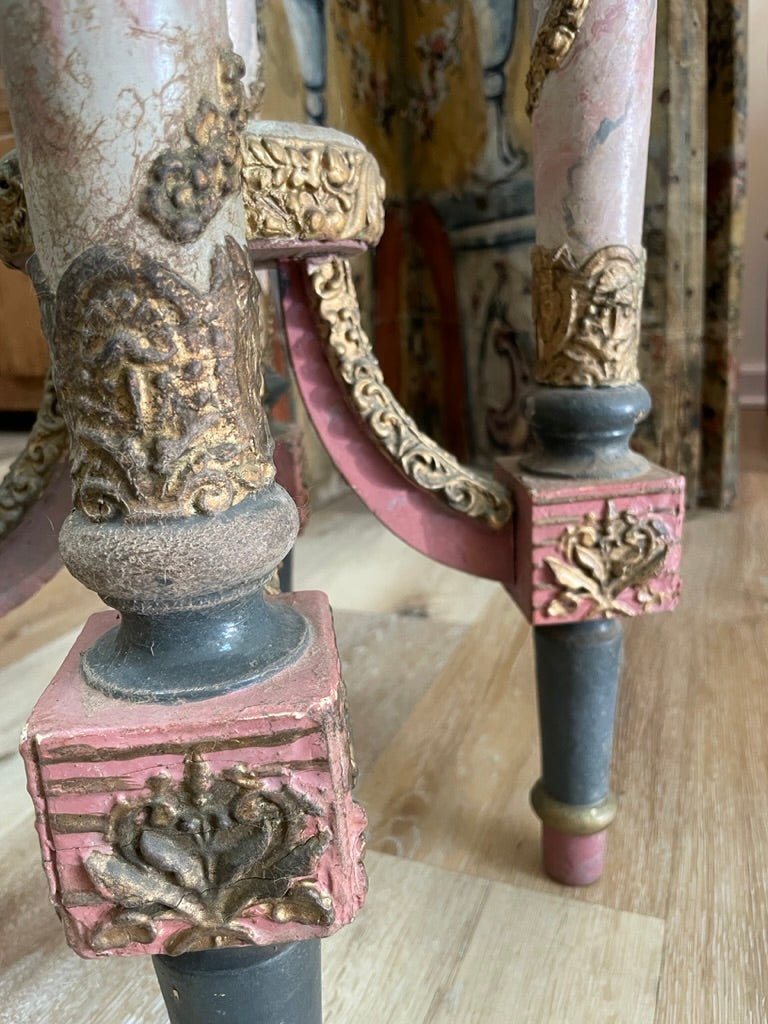 Painted and Carved Occasional Table - Helen Storey Antiques