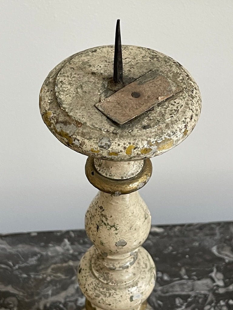 Pair of 18th Century Tuscan Italian Pricket Sticks - Helen Storey Antiques