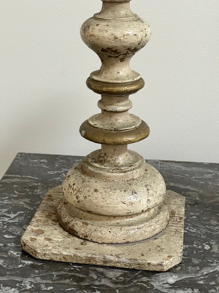 Pair of 18th Century Tuscan Italian Pricket Sticks - Helen Storey Antiques