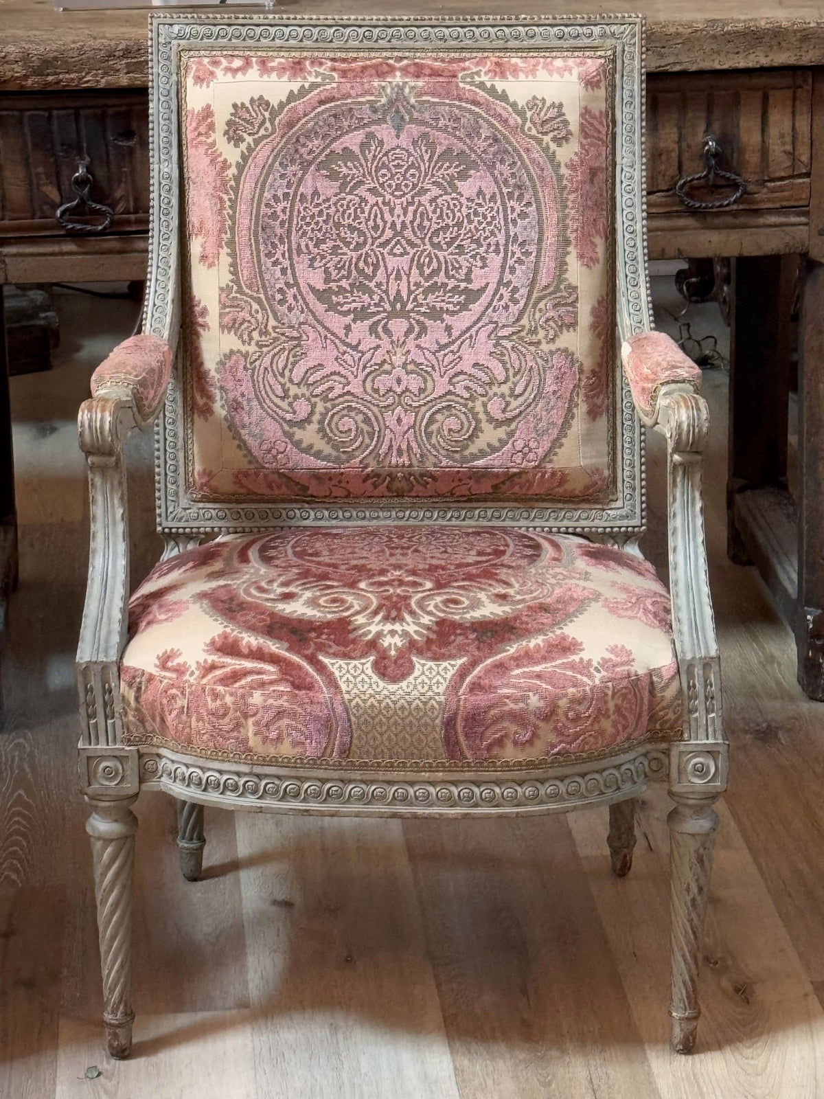 Pair of fine Louis XVI Painted Fauteuils - Helen Storey Antiques