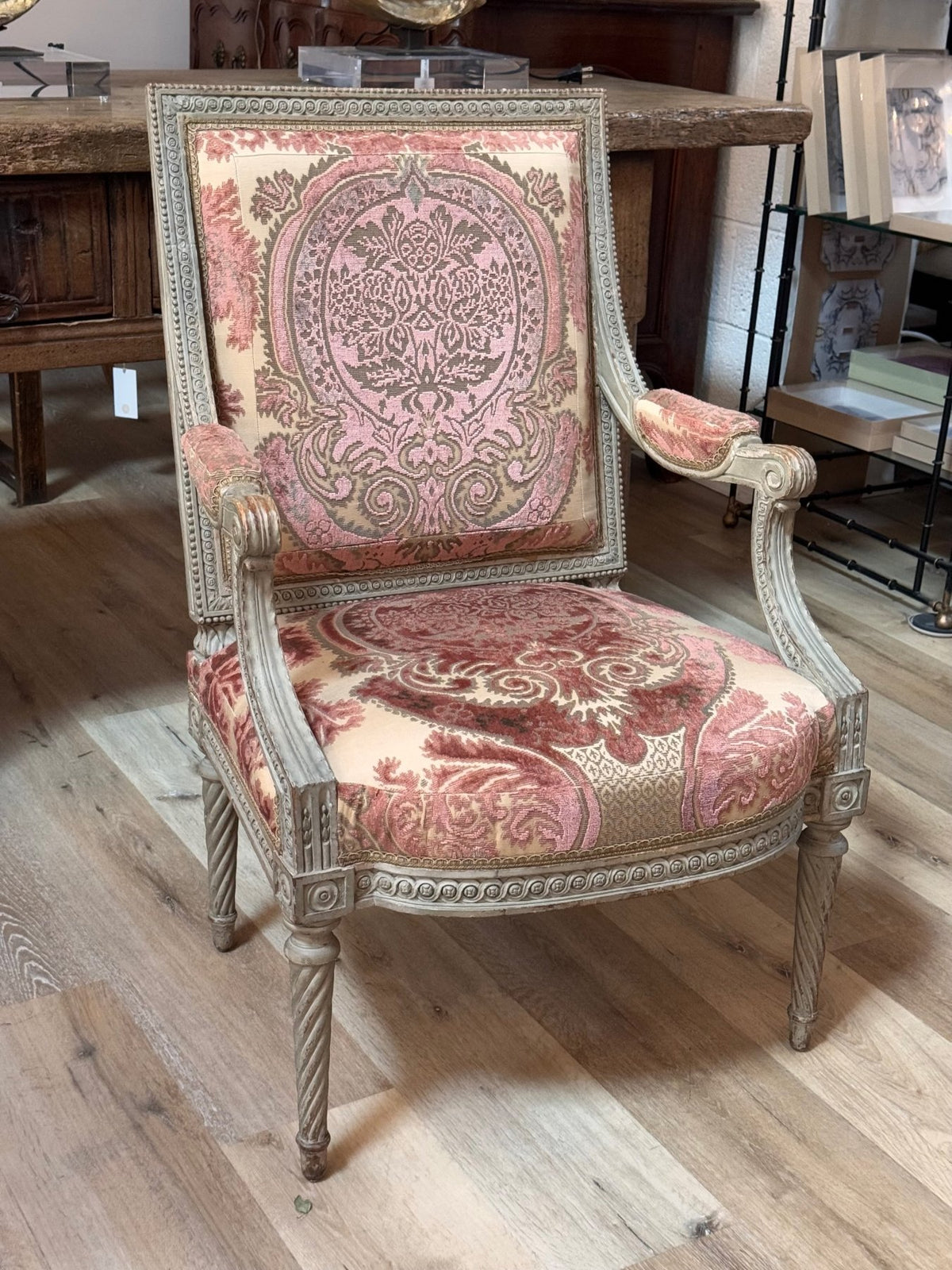 Pair of fine Louis XVI Painted Fauteuils - Helen Storey Antiques