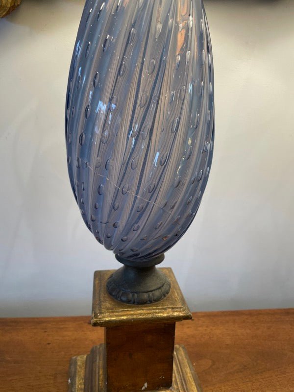 PAIR OF MID - CENTURY MURANO VENETIAN GLASS LAMPS - Helen Storey Antiques