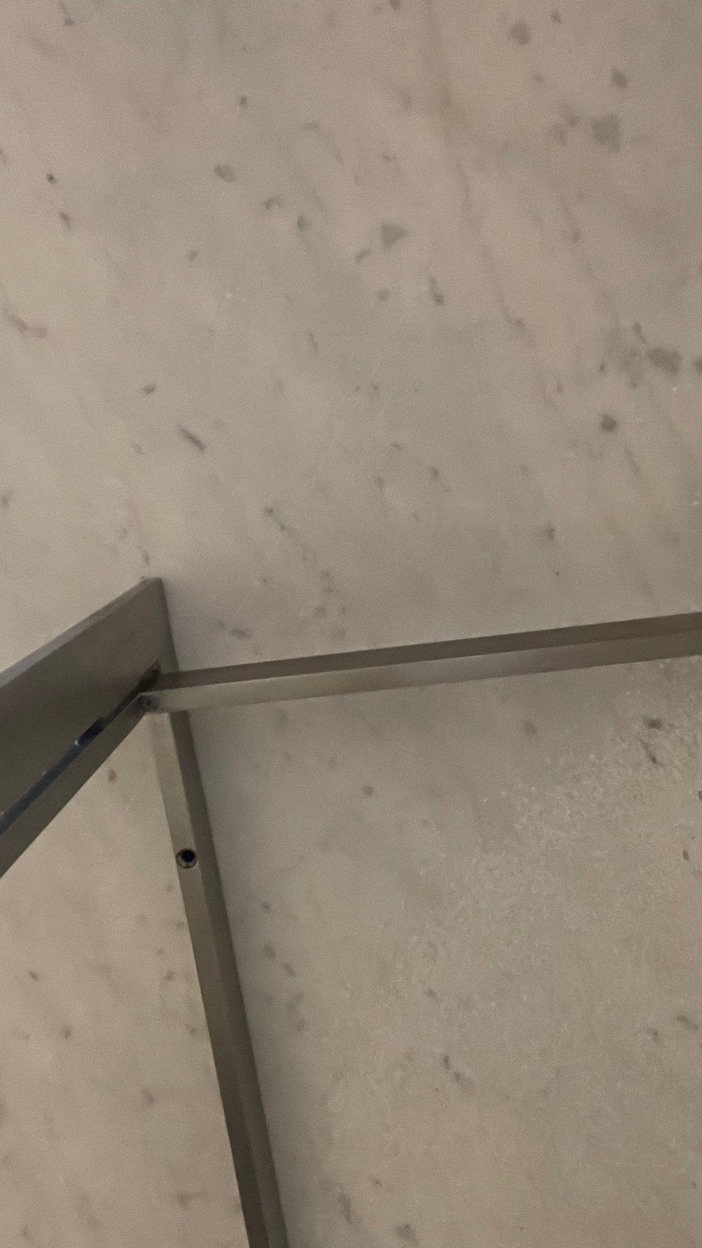 PK54 STEEL &amp; MARBLE TABLE BY POUL KJAERHOLM, DENMARK - Helen Storey Antiques