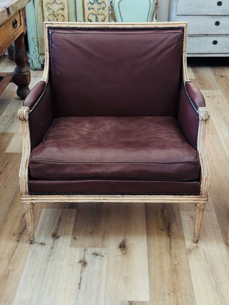 Rare, exceptional pair of period Louis XVI, Marquis Chairs, 1780 - Helen Storey Antiques