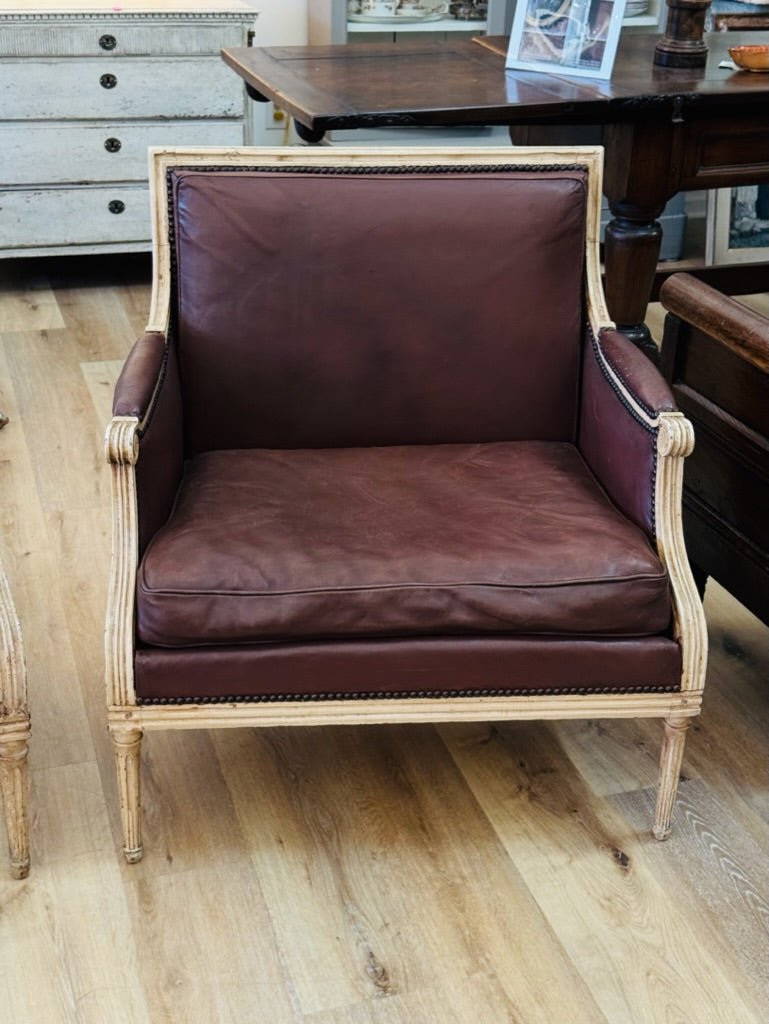 Rare, exceptional pair of period Louis XVI, Marquis Chairs, 1780 - Helen Storey Antiques