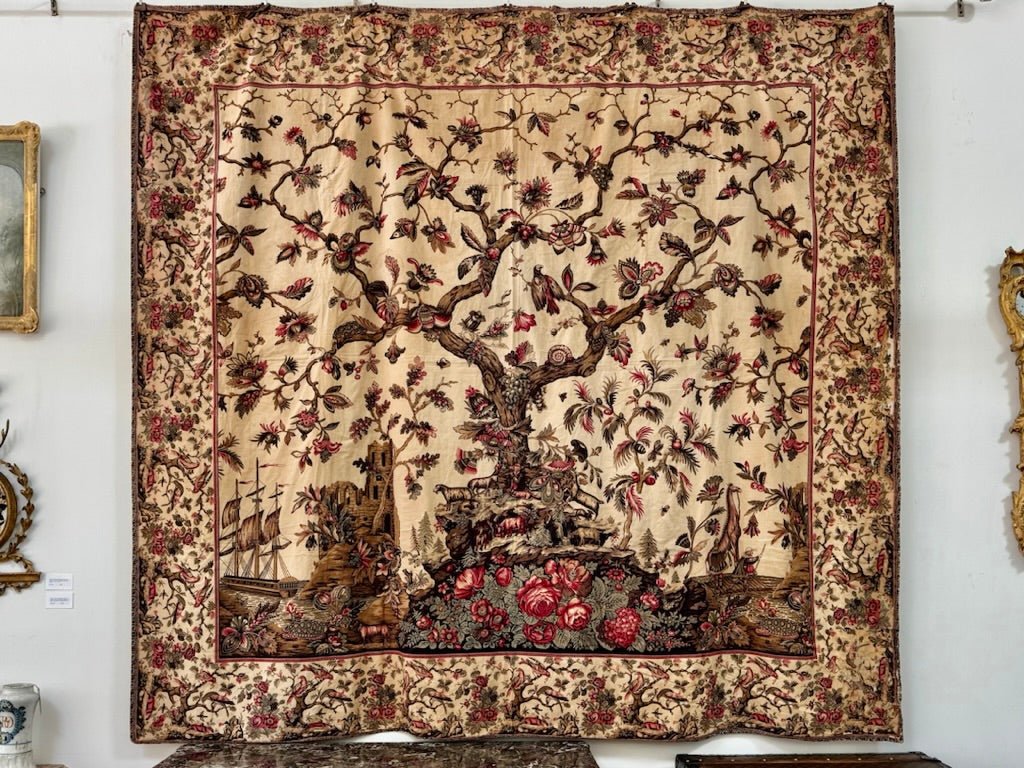 Rare Mezzaro with Giraffe and Turtles , c. 1815, Genoa - Helen Storey Antiques