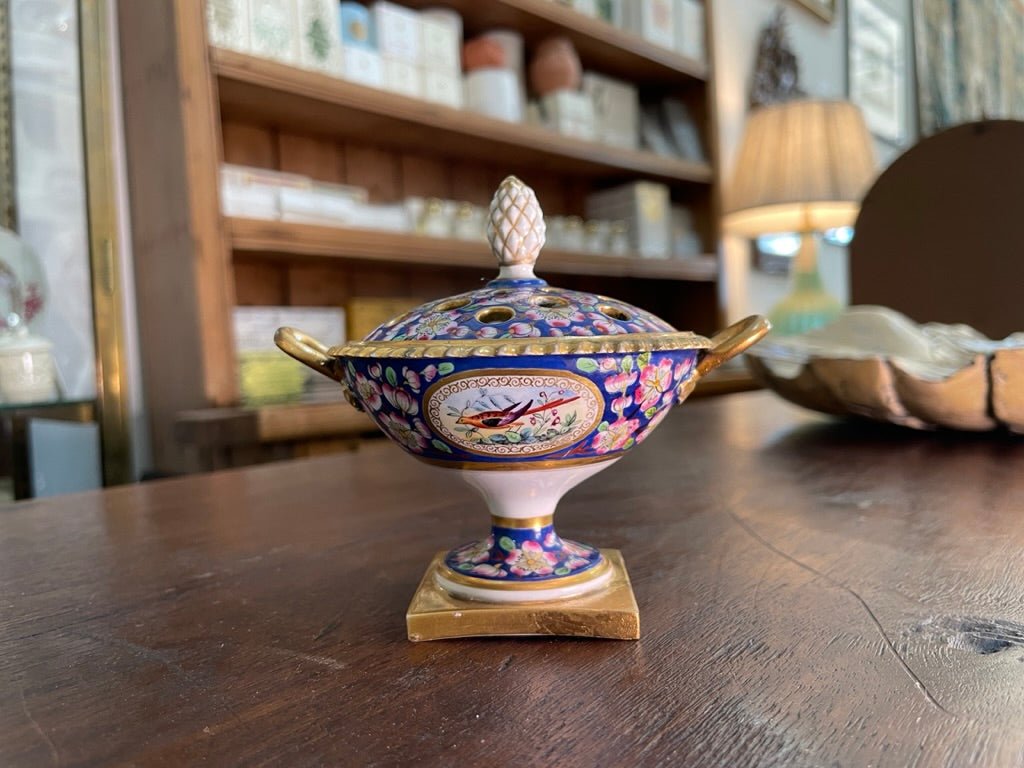 Rare Worcester Porcelain Potpourri 1813 - 1840 - Helen Storey Antiques